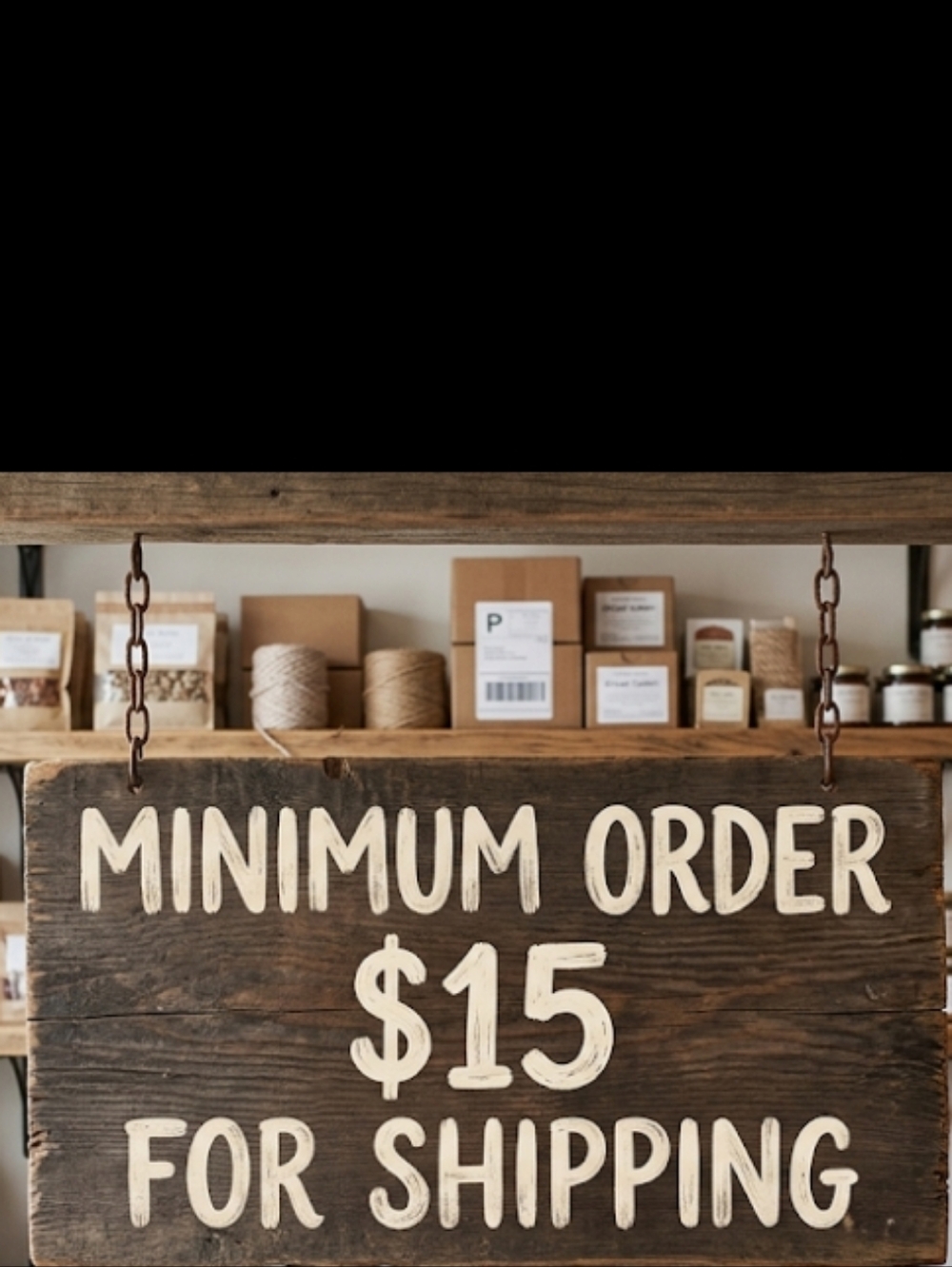 Please spend a minimum of $15. in order for me to ship your order .